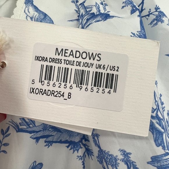 Meadows Dresses Meadows Ixora Maxi Dress In Toile Du Jouy Sz 2 Xs